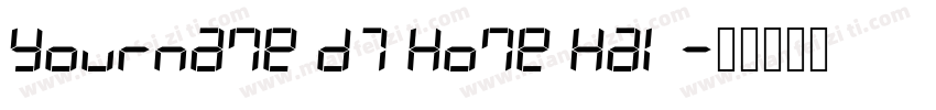 Yourname D7 Home Hal字体转换